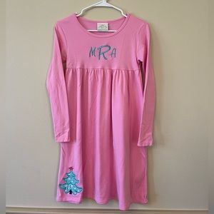 Girls monogram Lolly wolly doodle dress